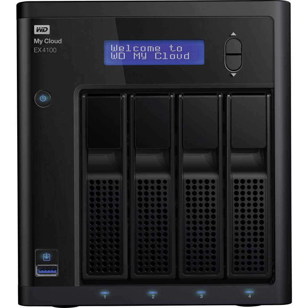 Image of WD My Cloudâ¢ EX4100 NAS server 8 TB 4 Bay built-in Western Digital RED Built-in display Business Cloud